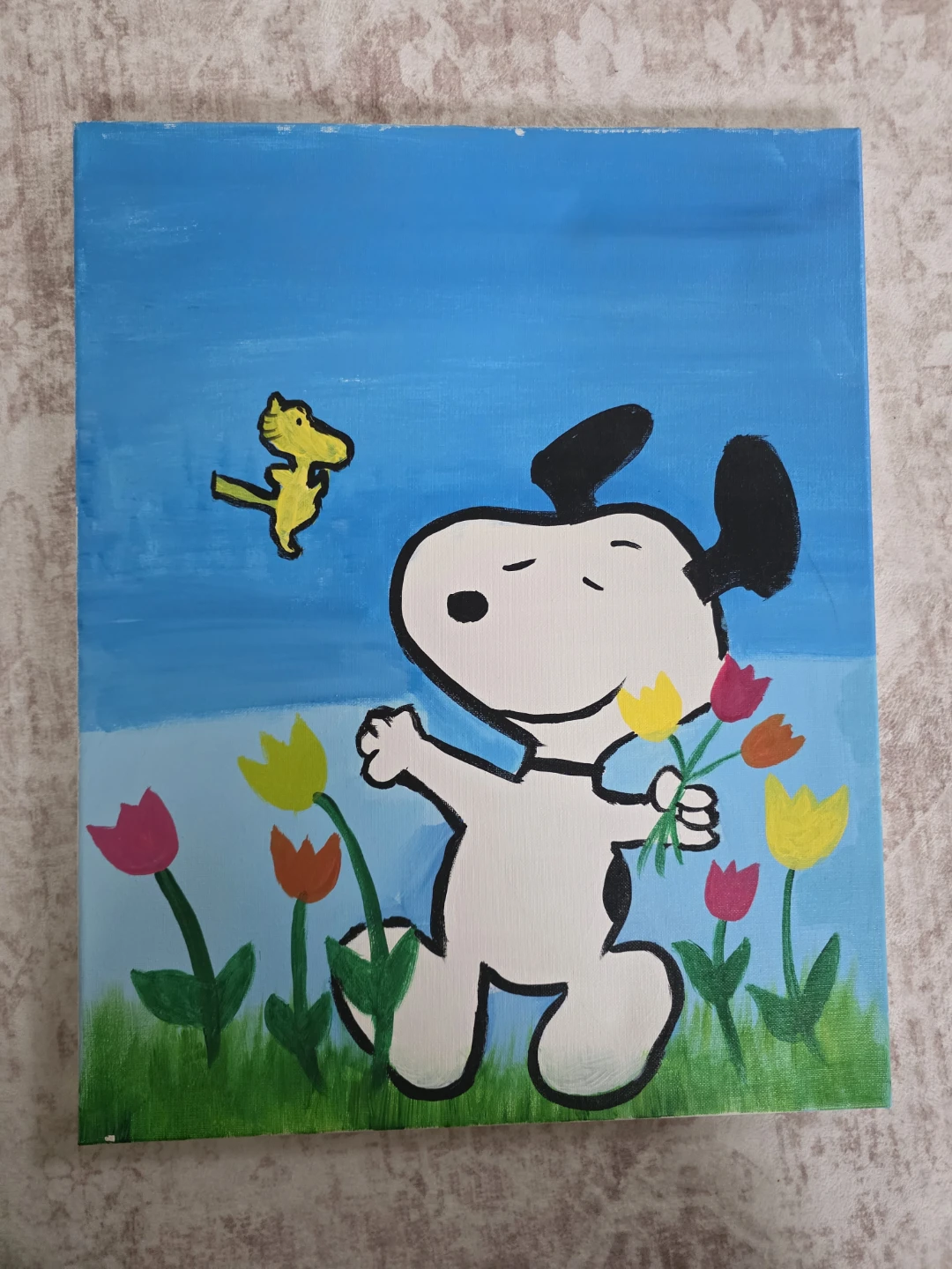 Snoopy and Woodstock Painting