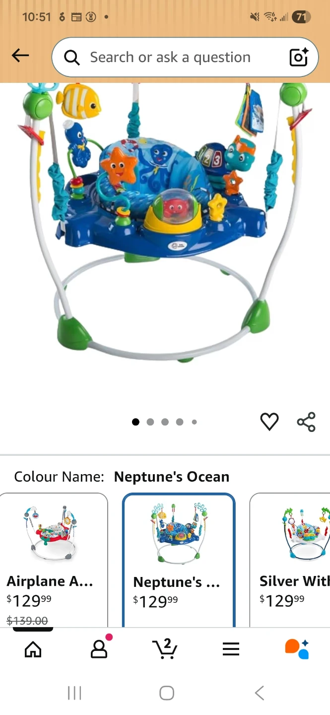 Baby Einstein Neptune's Ocean Jumperoo - photo 3