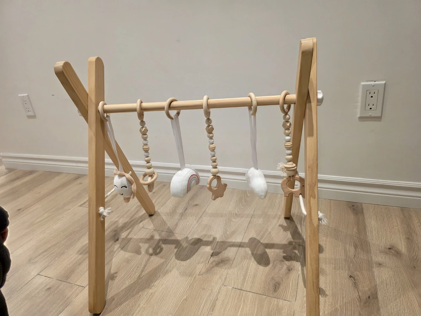 Wooden Baby Play Gym with Toys - photo 2