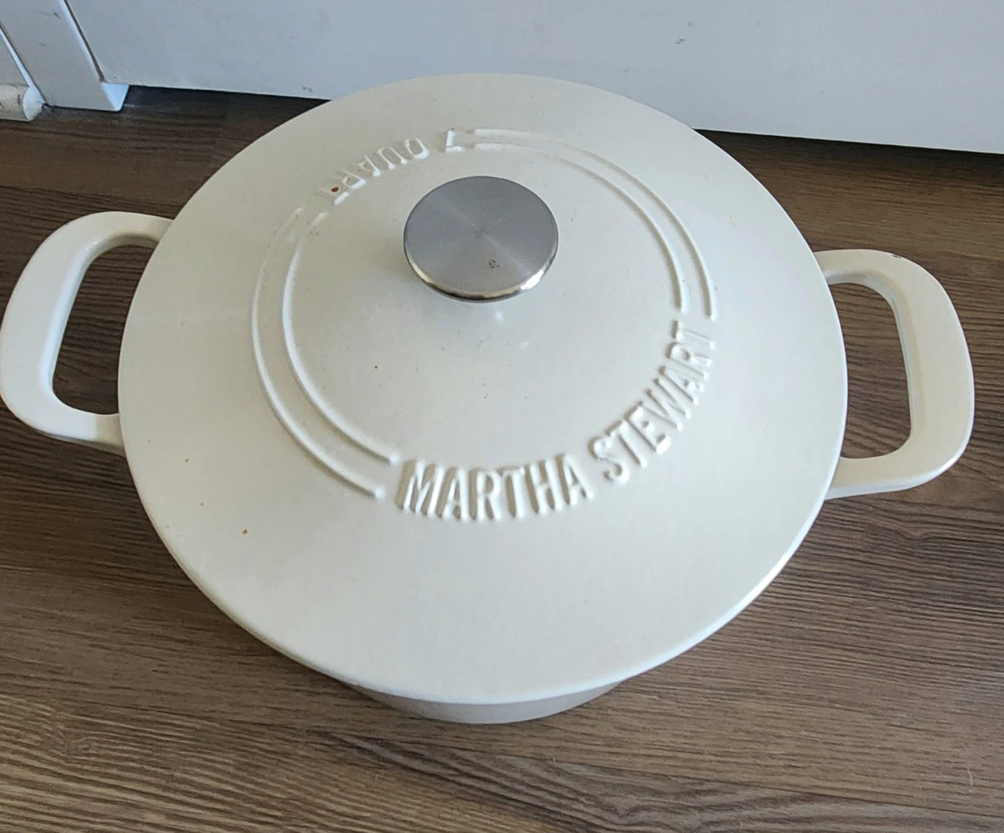 Martha Stewart 7 Quart Enameled Cast Iron Dutch Oven