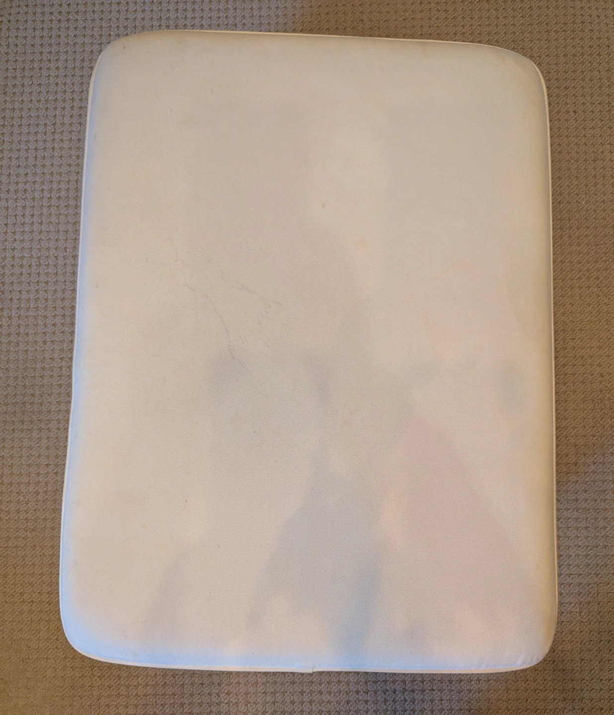 White Storage Ottoman - photo 3