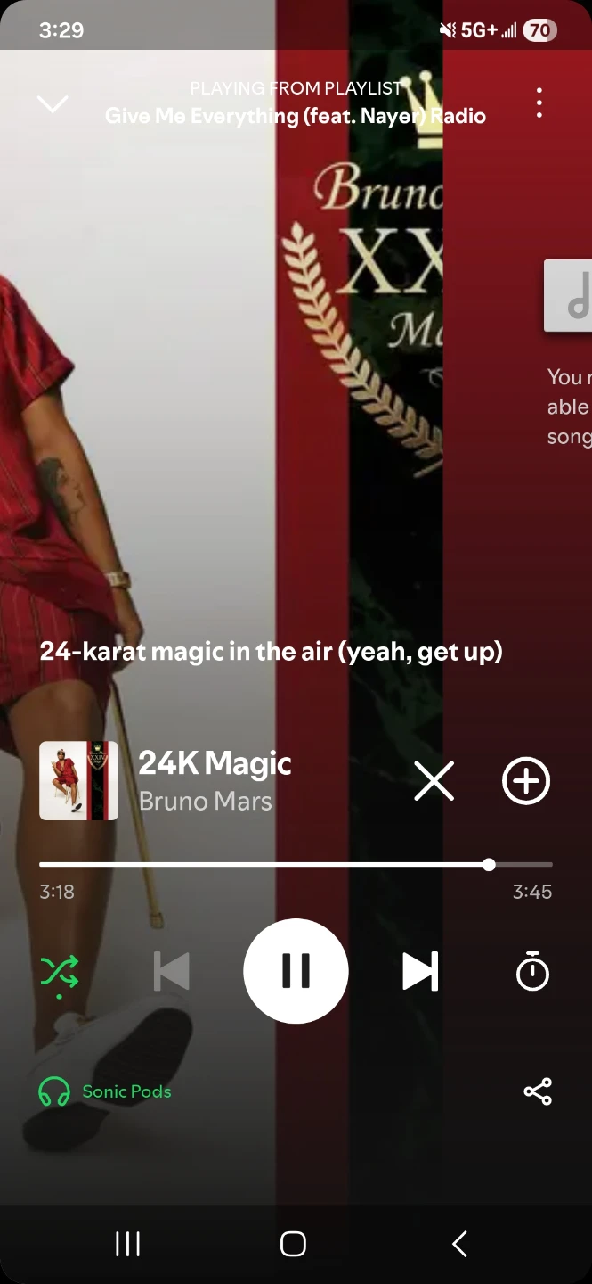 Bruno Mars 24K Magic 2016
