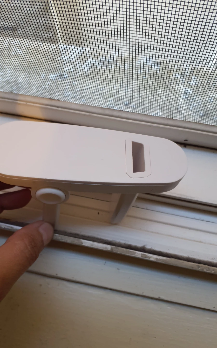 White Window Lock Child Safety Latch - photo 3