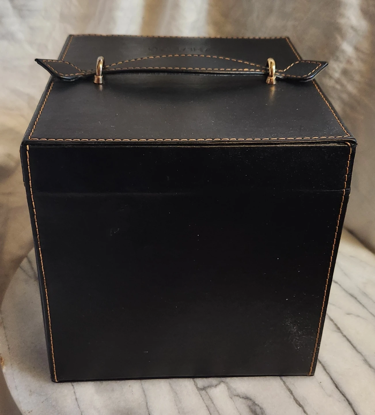 Shiseido Black Makeup Vanity Case with Mirror and Handle - photo 3