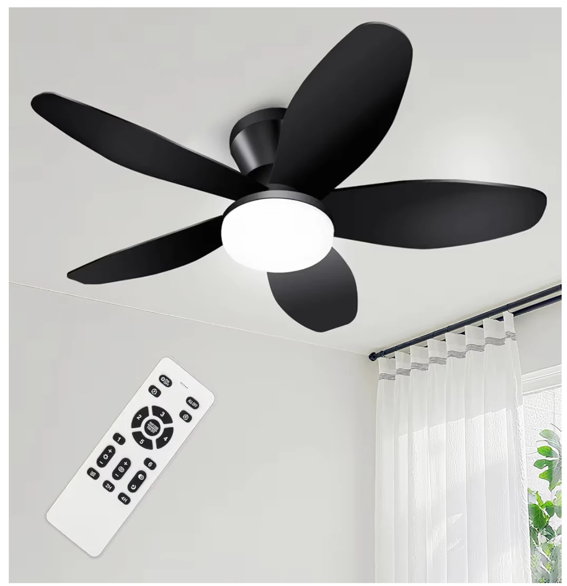 ZOEYON 35-inch Ceiling Fan with Light - photo 3