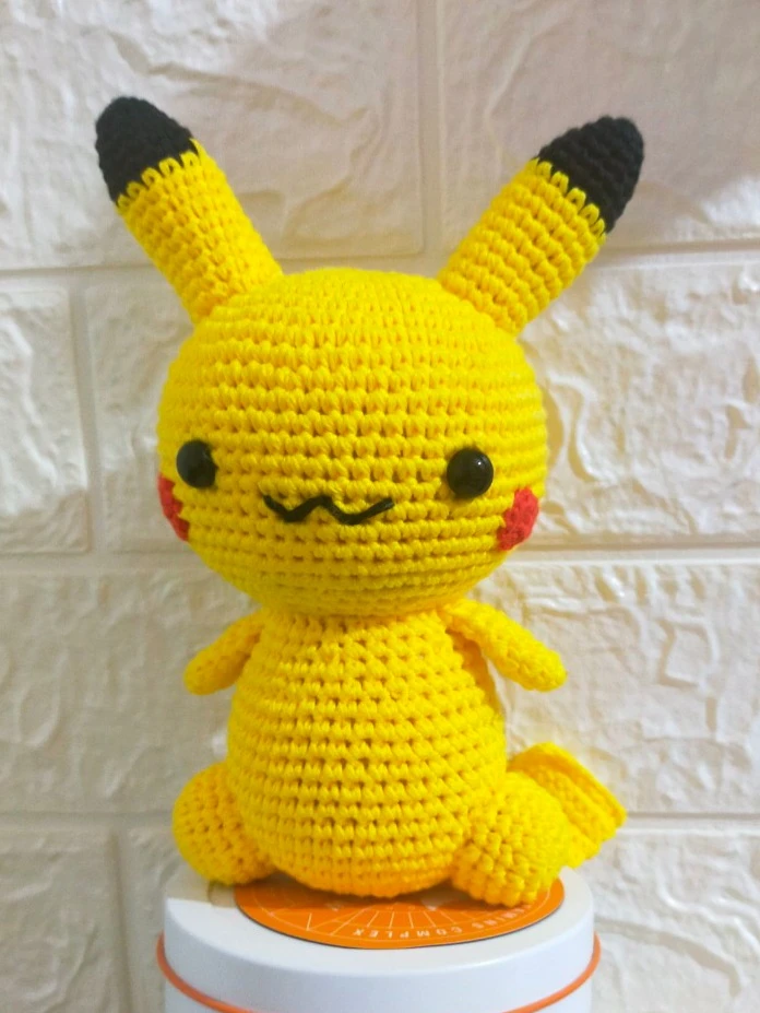 Handmade Crochet Pikachu Plush