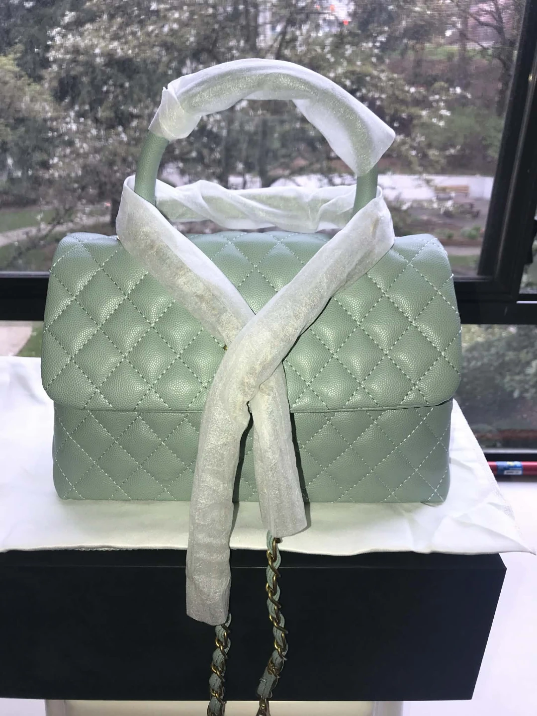 Quilted Top Handle Handbag - photo 2