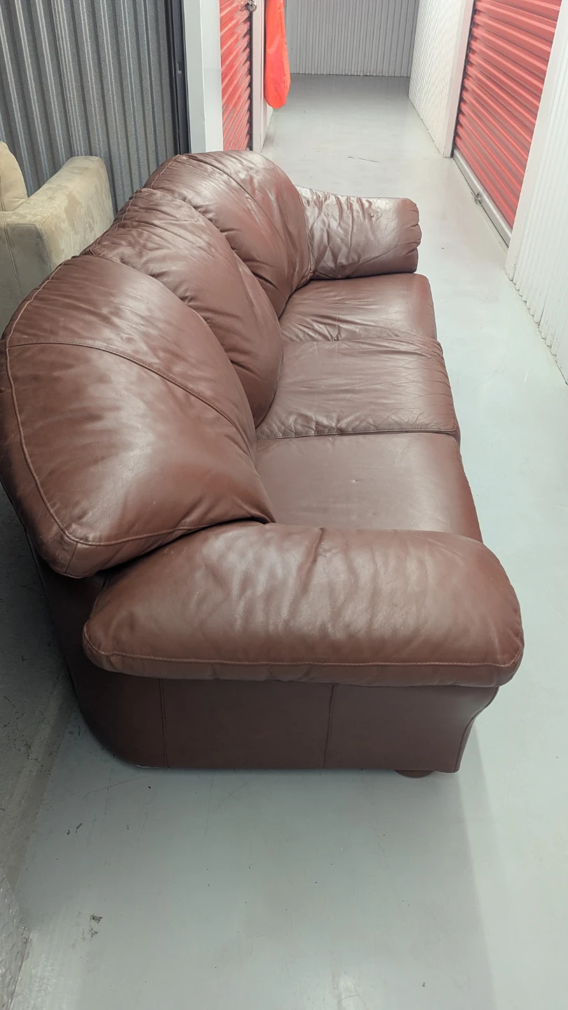 Free Delivery - High Quality 3 seater Leather Couch