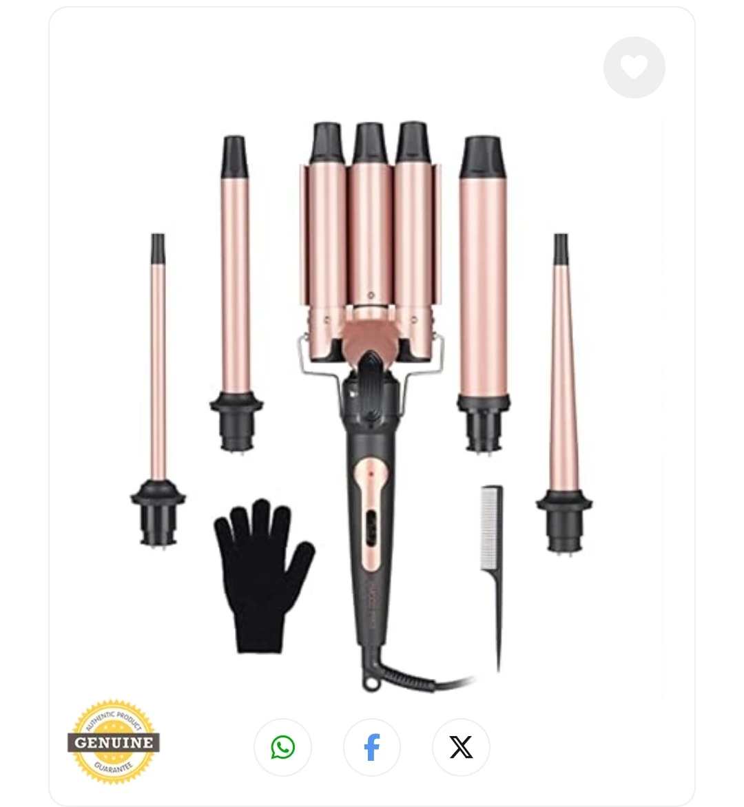 NEW Hair Curlers 5-in-1 Curling Wand Set