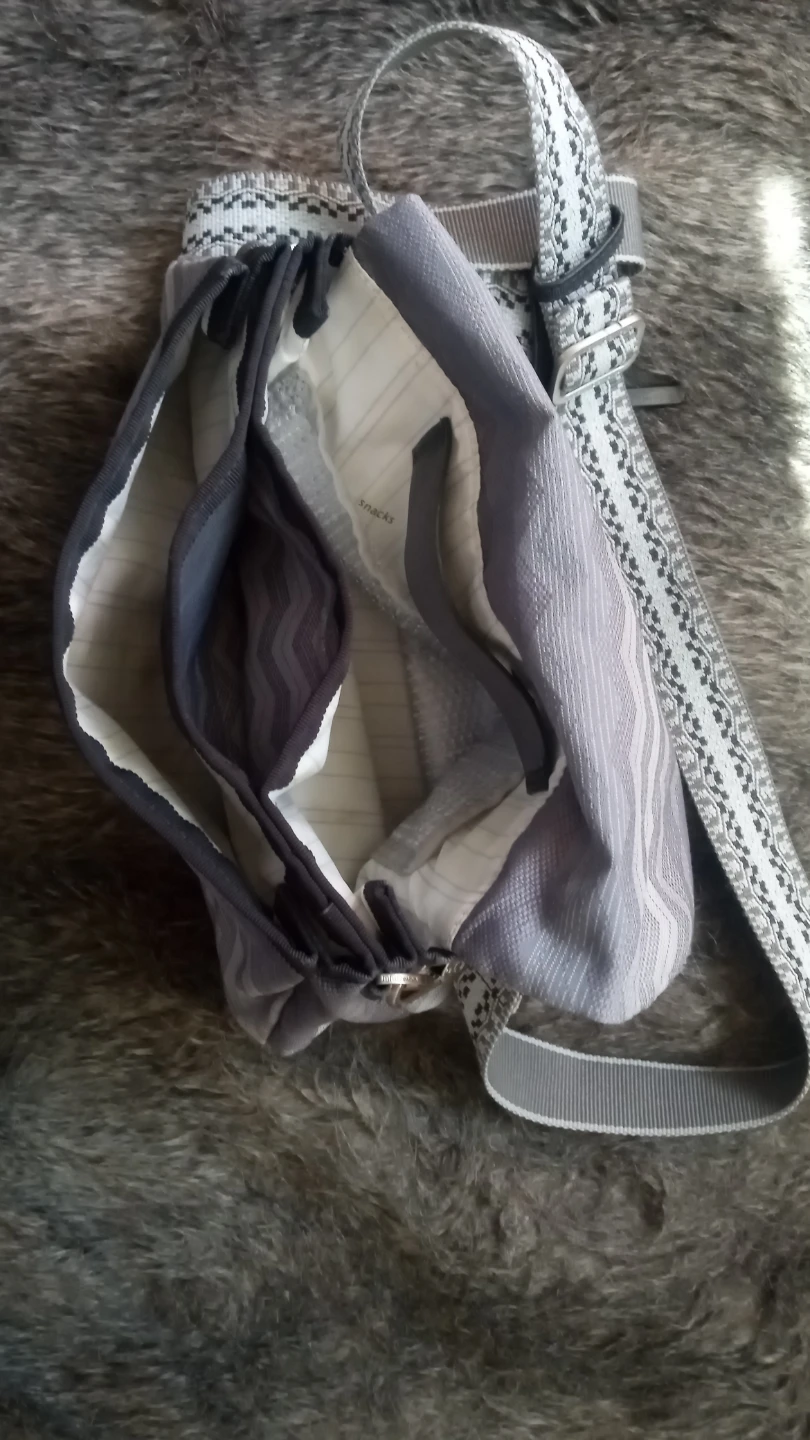 Lululemon Grey Chevron Print Crossbody Bag - photo 2
