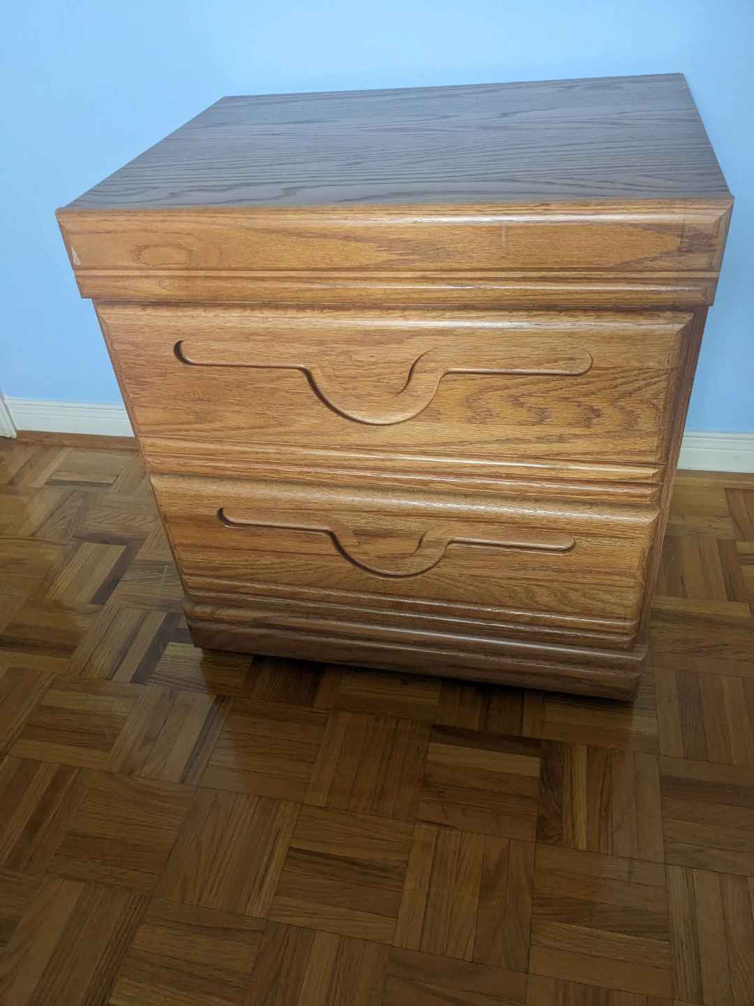 Oak Finish Nightstand
