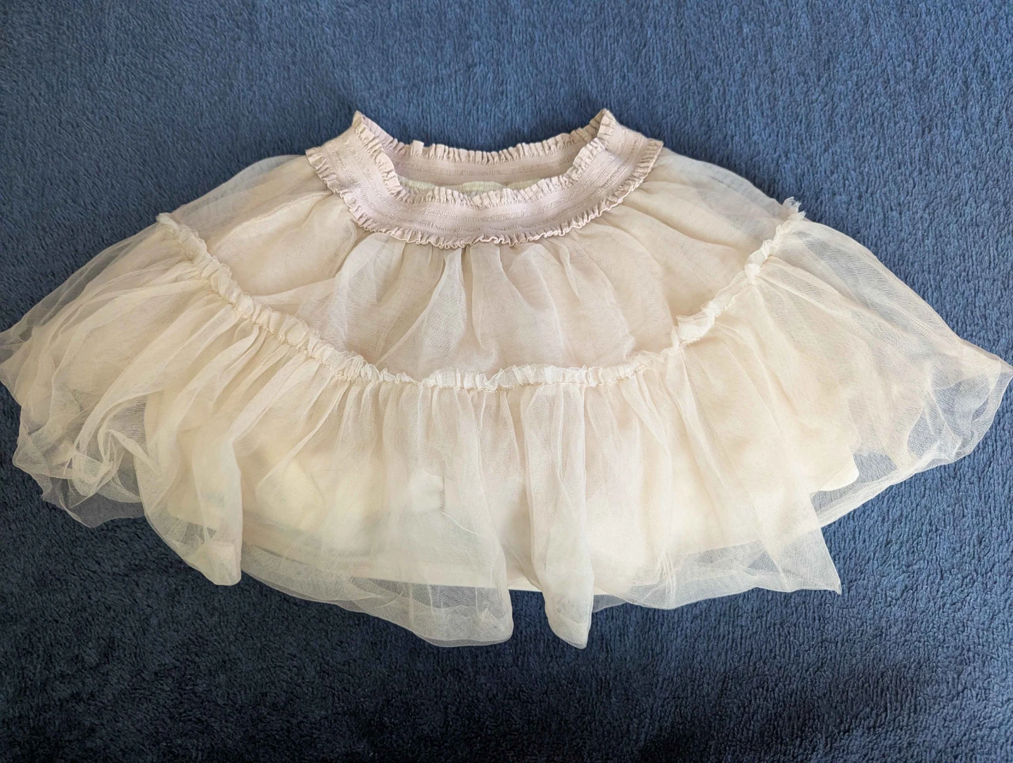 Cream Tulle Skirt