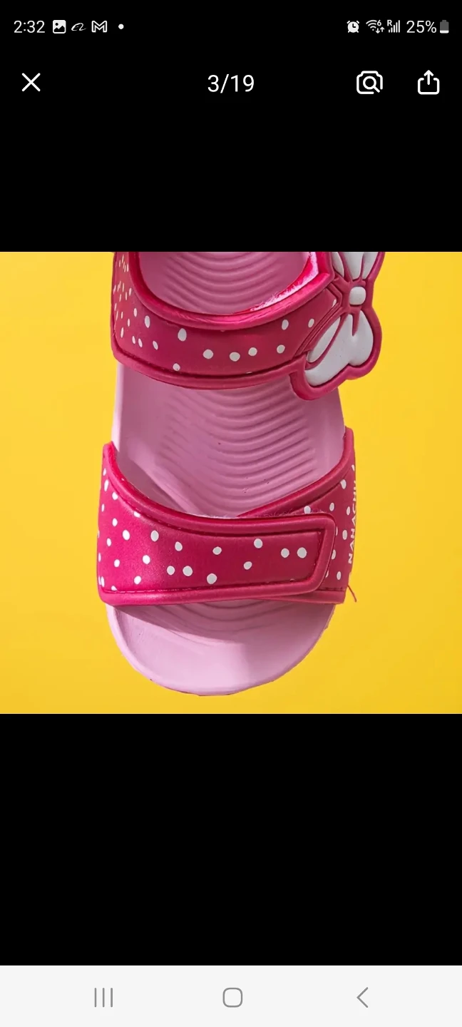 Pink polka dot sandals with bows - photo 5