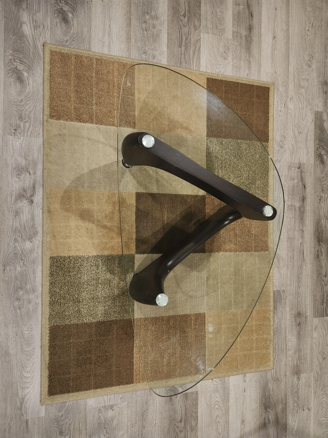 Modern Noguchi-Style Coffee Table & Geometric Area Rug - photo 3