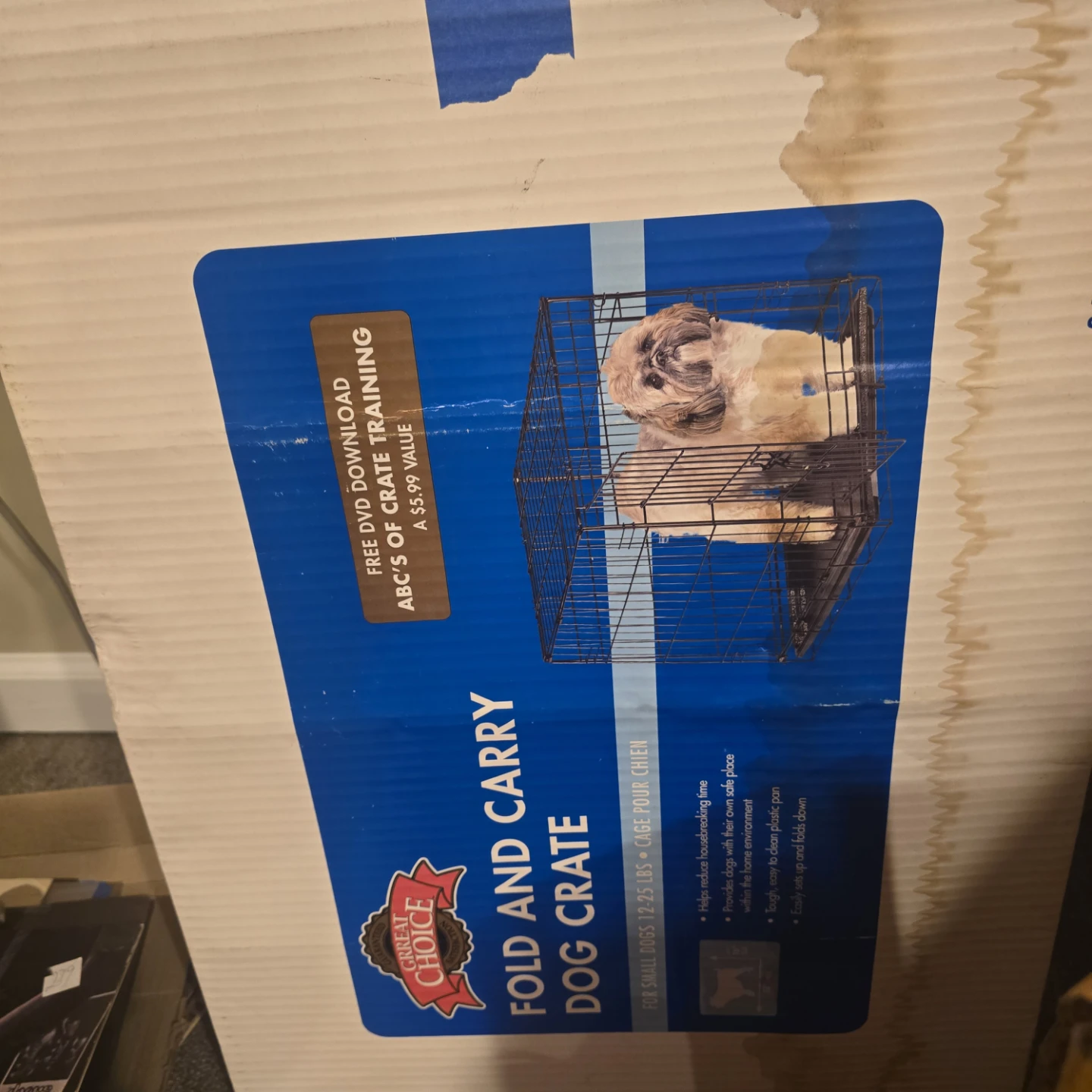 Great Choice Fold and Carry Dog Crate for Small Dogs 12-25 lbs - photo 2