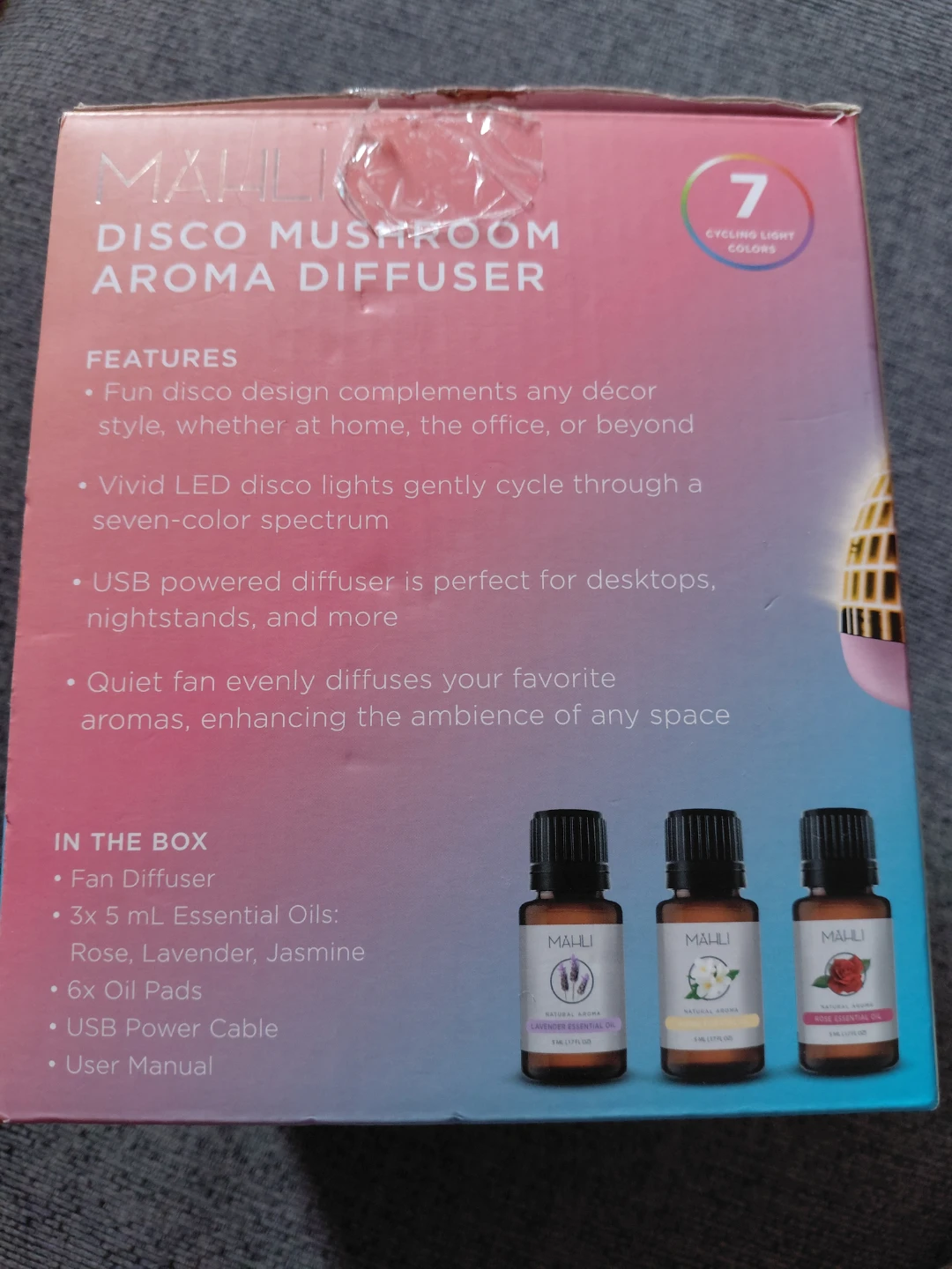 Aroma Diffuser Mushroom Disco Ball - photo 2
