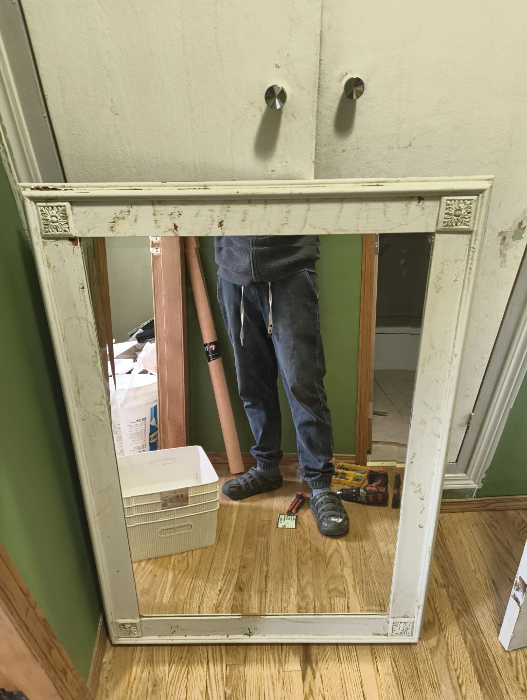 1950s Framed Mirror