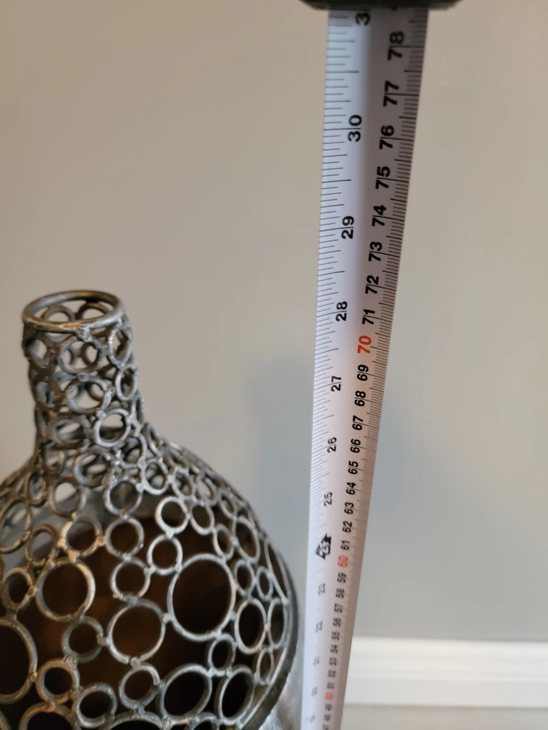 Decorative Floor Vase with Cutout Design - photo 2