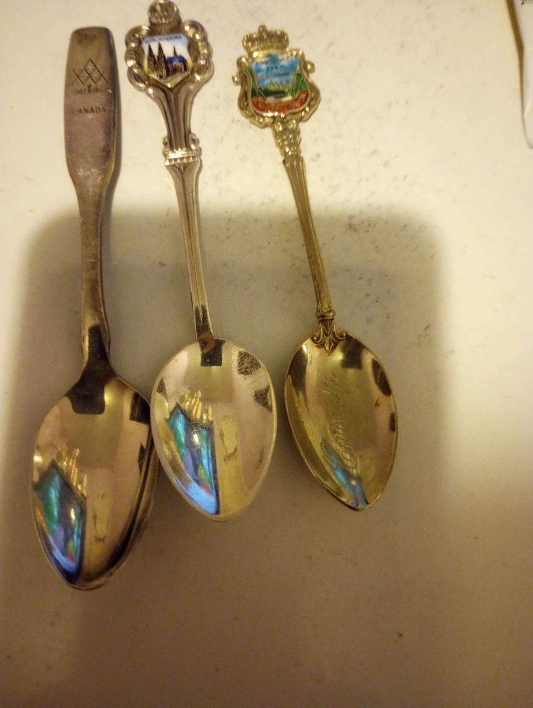 Souvenir Spoons - Canada Themed Set of 3