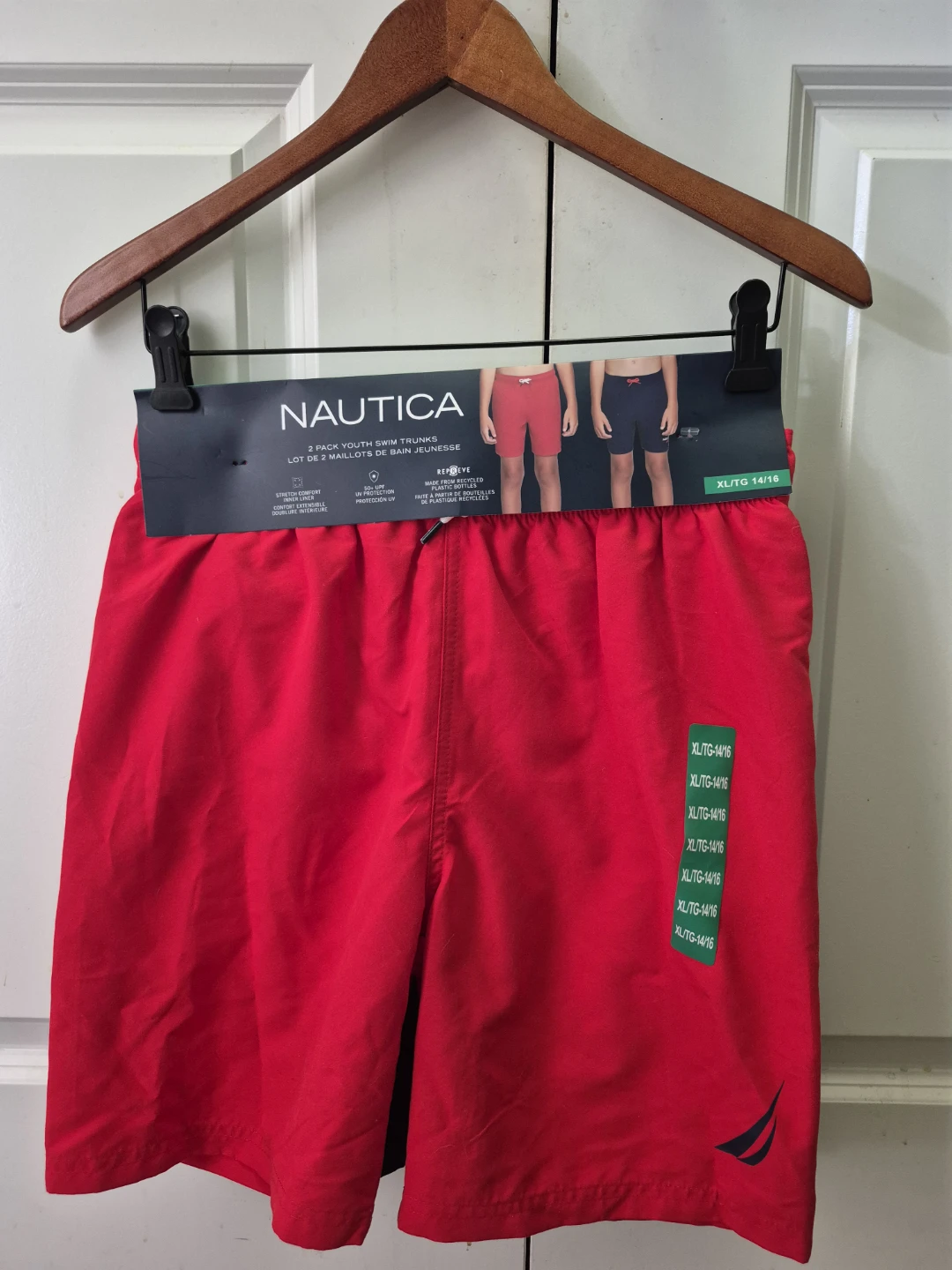 New Nautica 2 Pack Youth Swim Trunks Size XL/TG 14/16