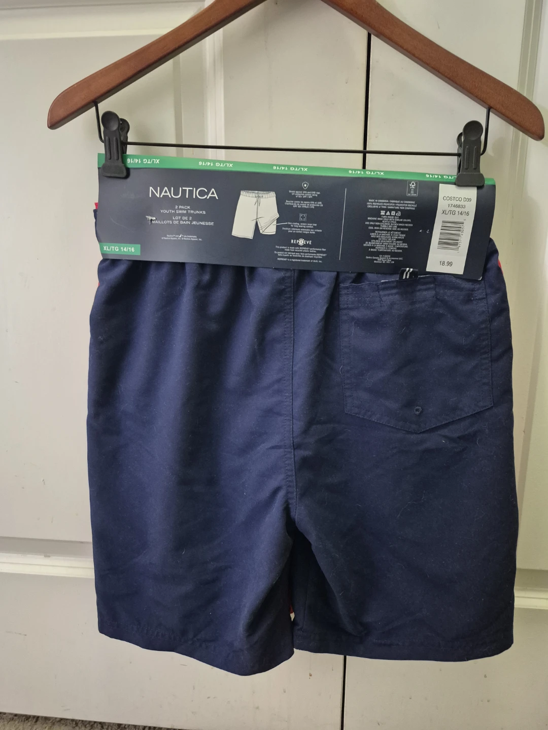 New Nautica 2 Pack Youth Swim Trunks Size XL/TG 14/16 - photo 2