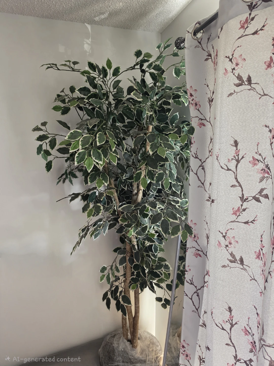 Artificial Fiddle Leaf Fig Tree in Wicker Pot
