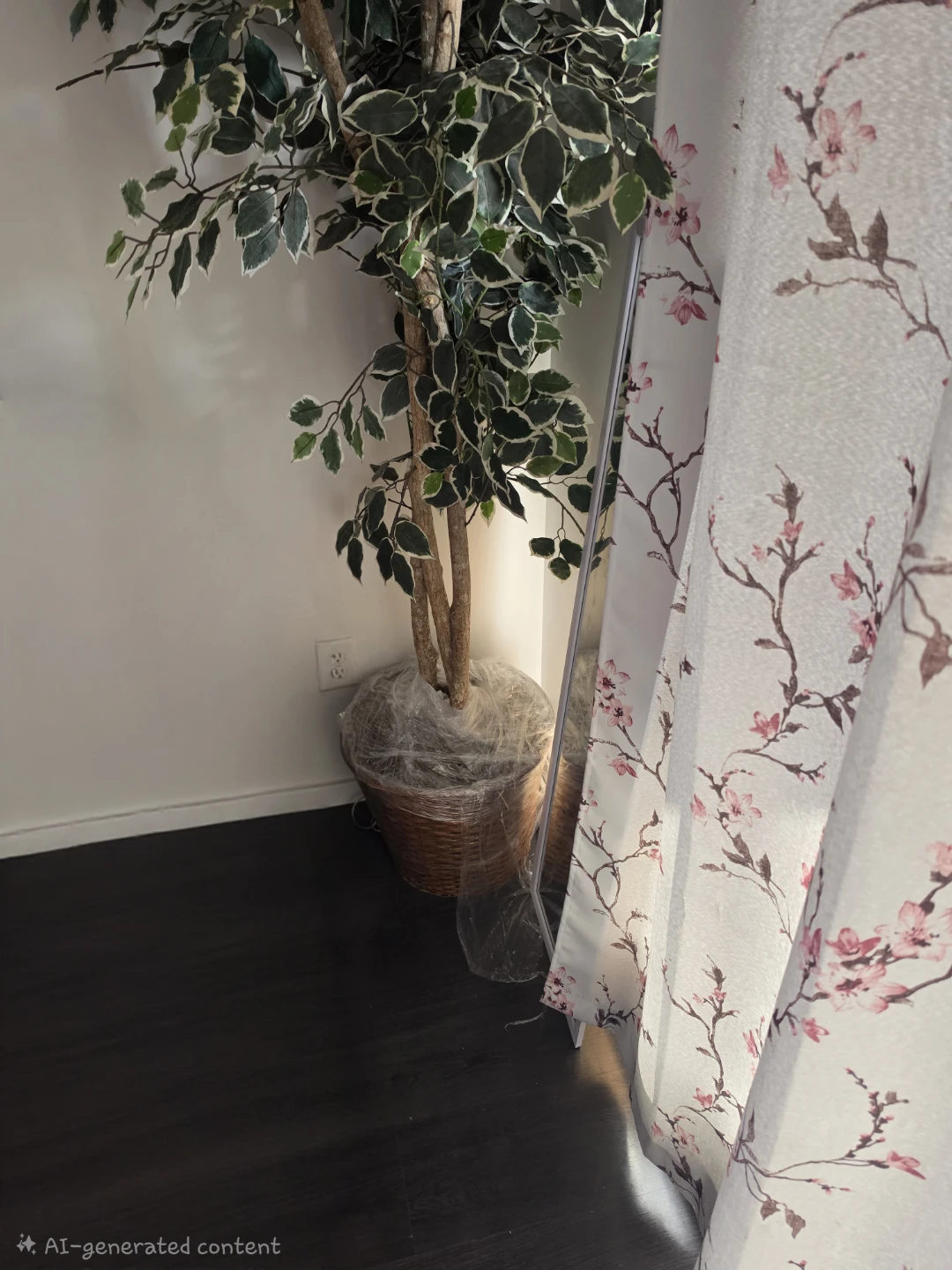 Artificial Fiddle Leaf Fig Tree in Wicker Pot - photo 2