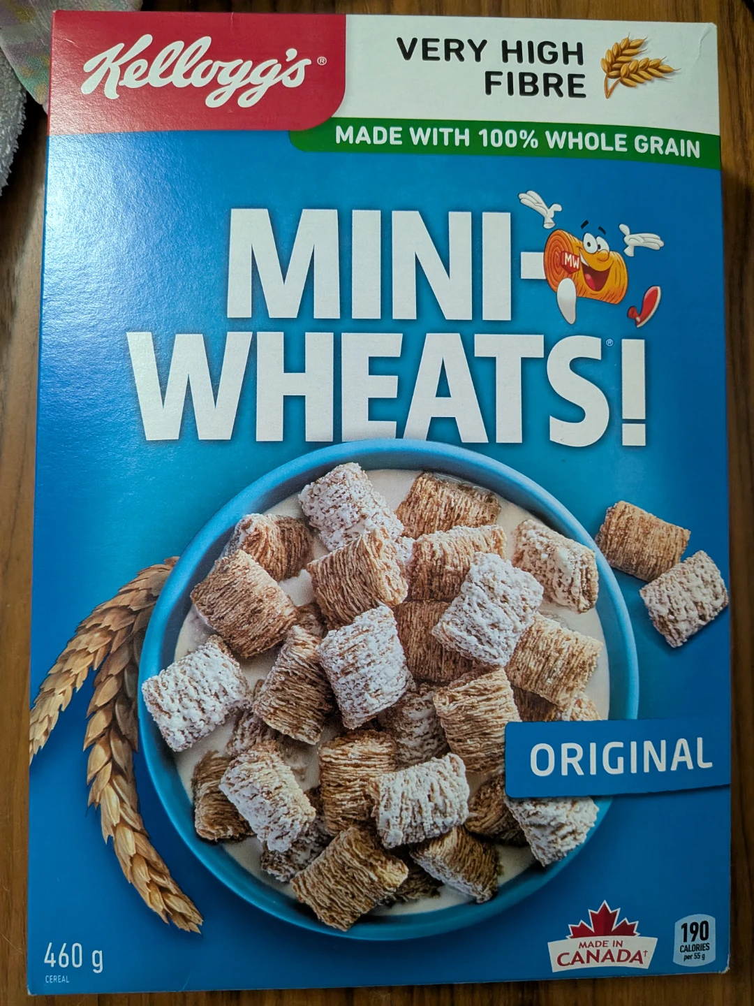 Kellogg's Mini-Wheats Original Cereal 460g 🌱