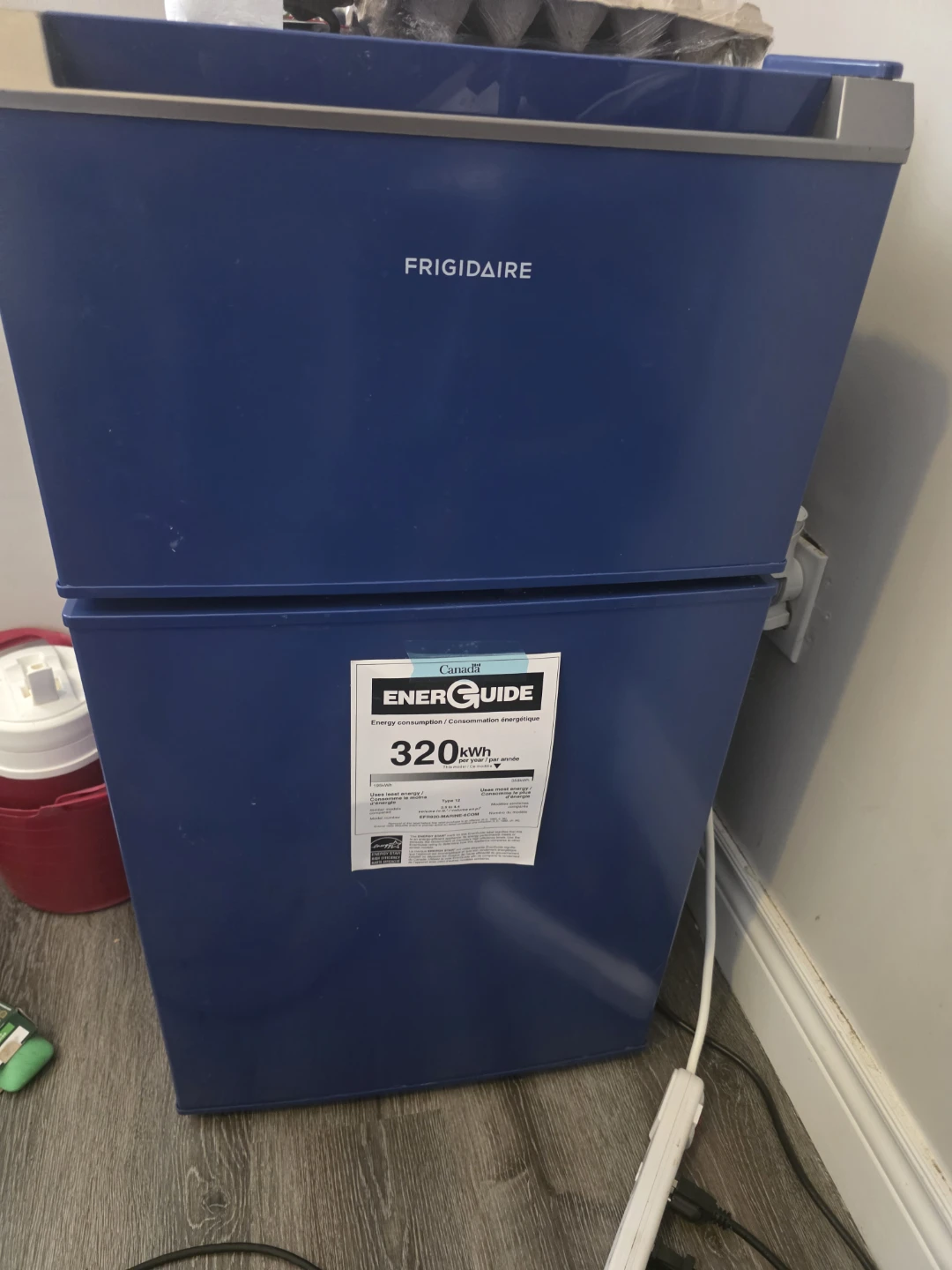 Frigidaire Blue Mini Fridge - photo 2