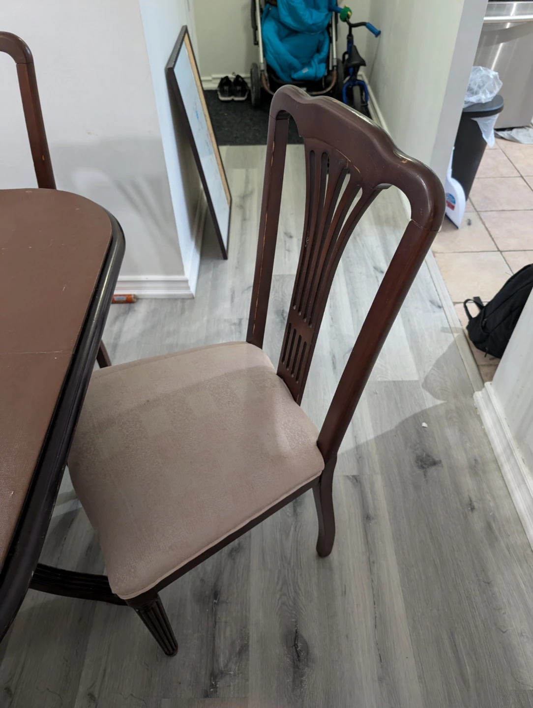 Wooden Dining Table with 6 Chairs - photo 5