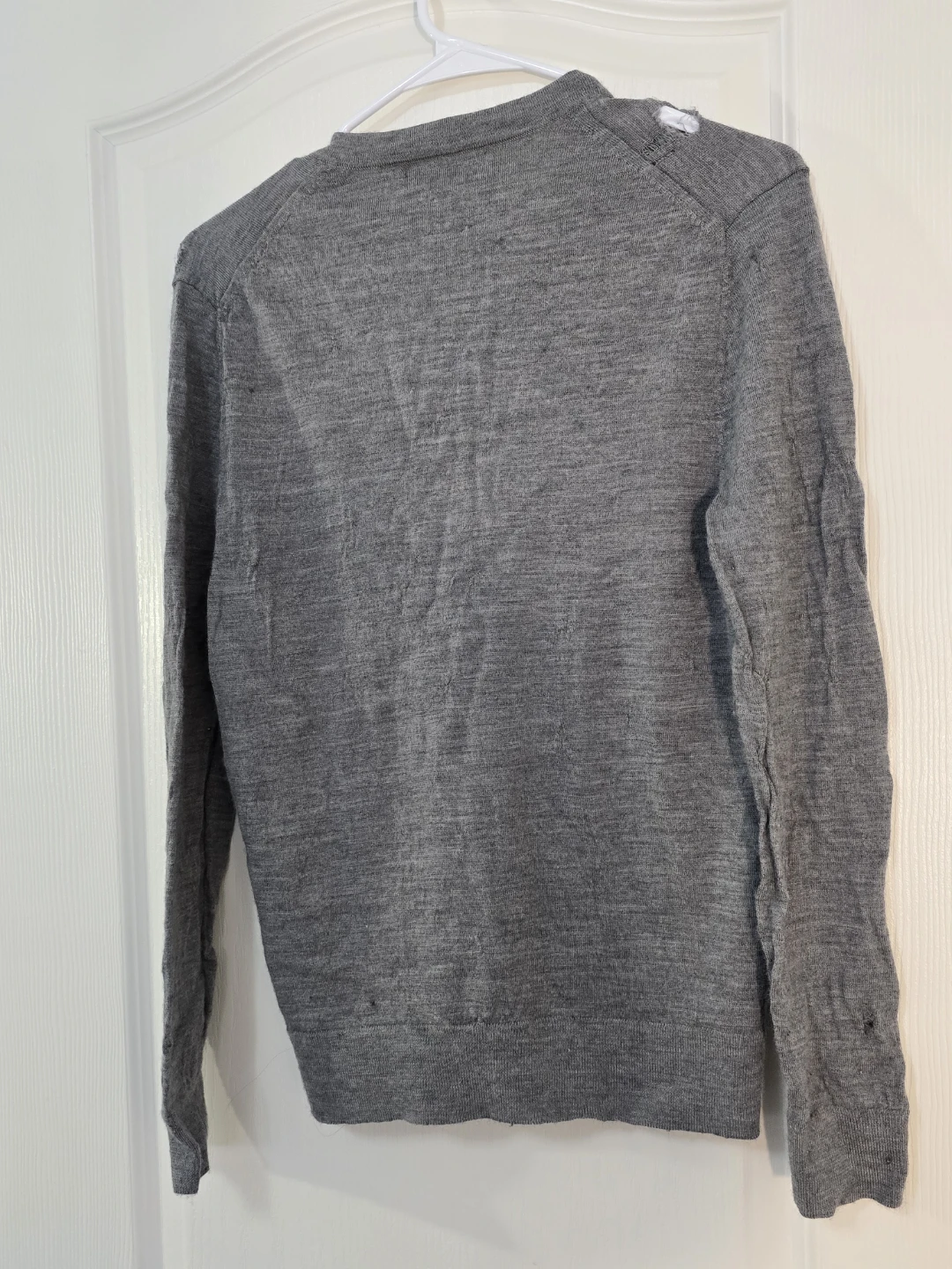 Banana Republic Grey V-Neck Sweater - Size M - photo 2