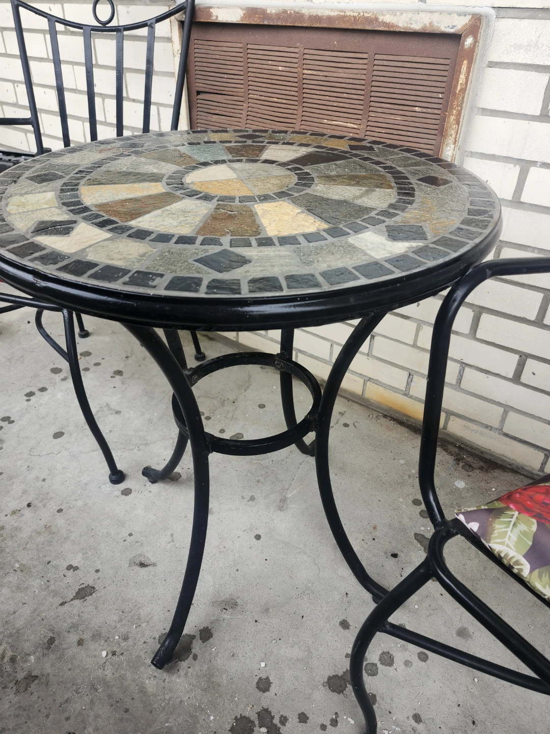 Black Metal Bistro Patio Set - photo 2