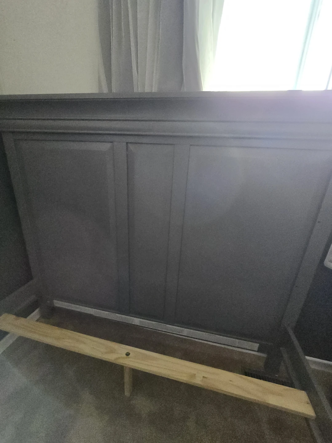 Grey Convertible Crib and Mattress - photo 2