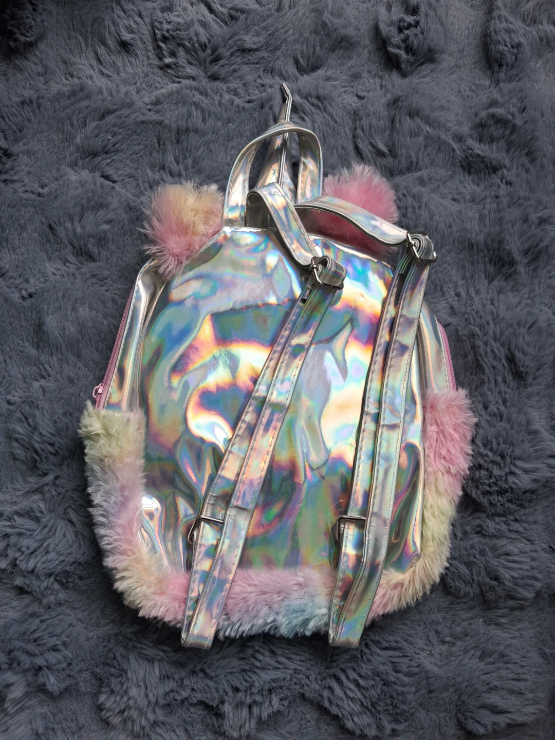 Kawaii Rainbow Unicorn Plush Backpack - photo 2