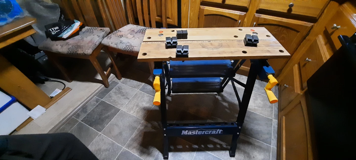 Mastercraft Folding Workbench with Clamps - photo 4
