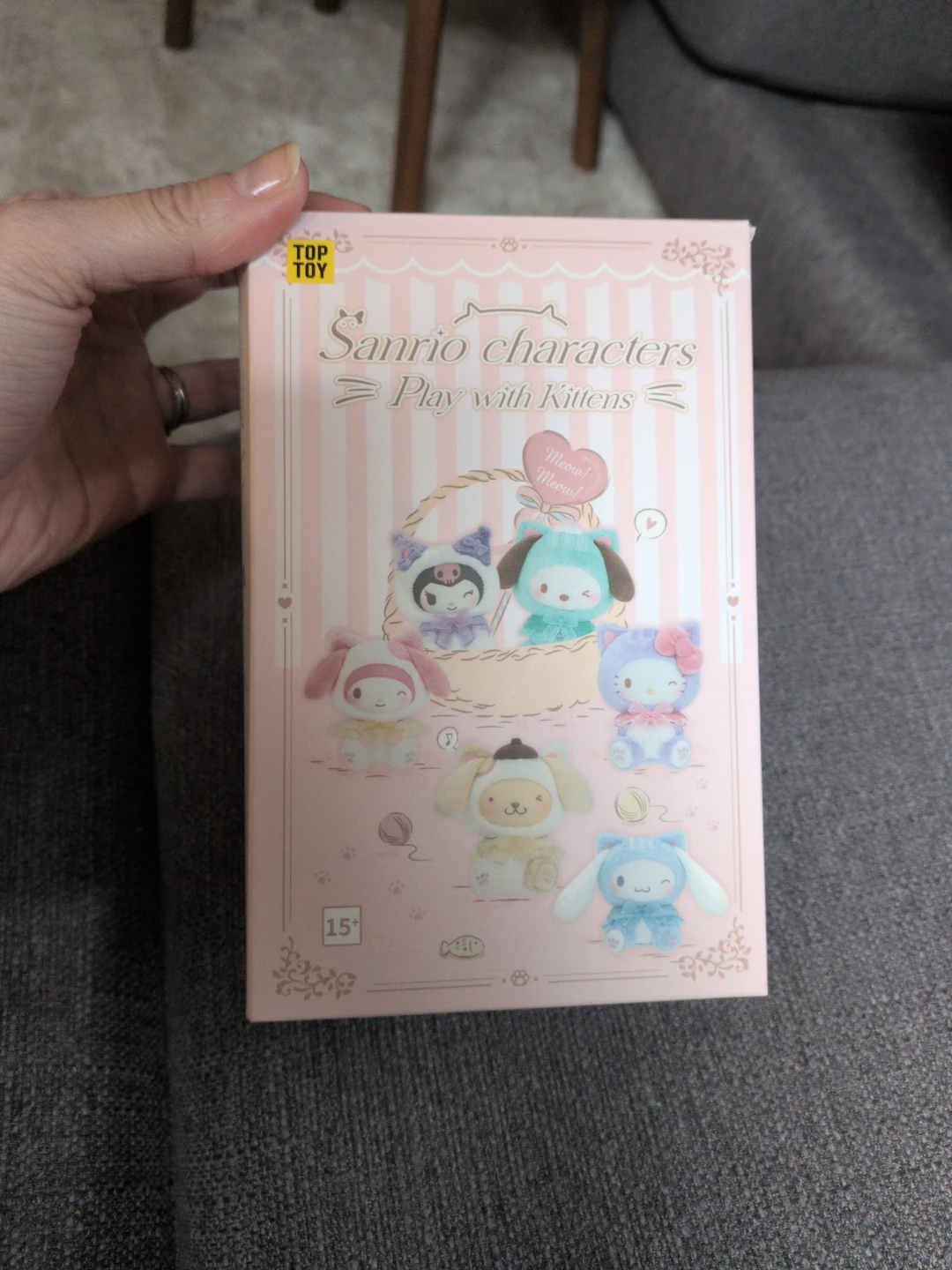 Sanrio Characters Play with Kittens Plush Toy Keychain - photo 2