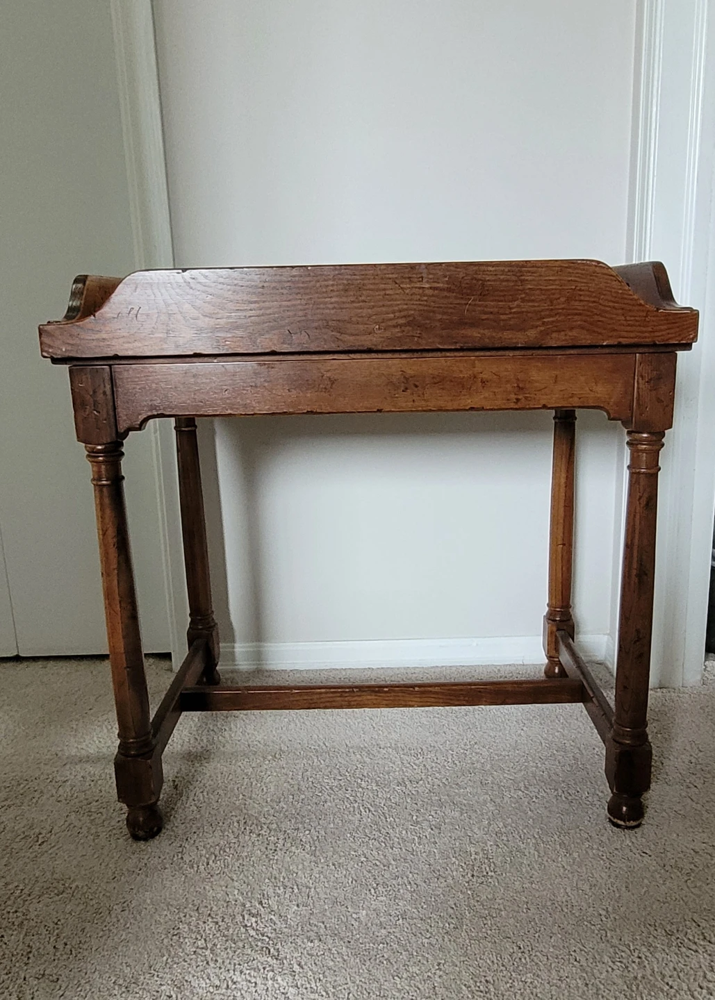 Antique Wooden Butler Tray Table - photo 2