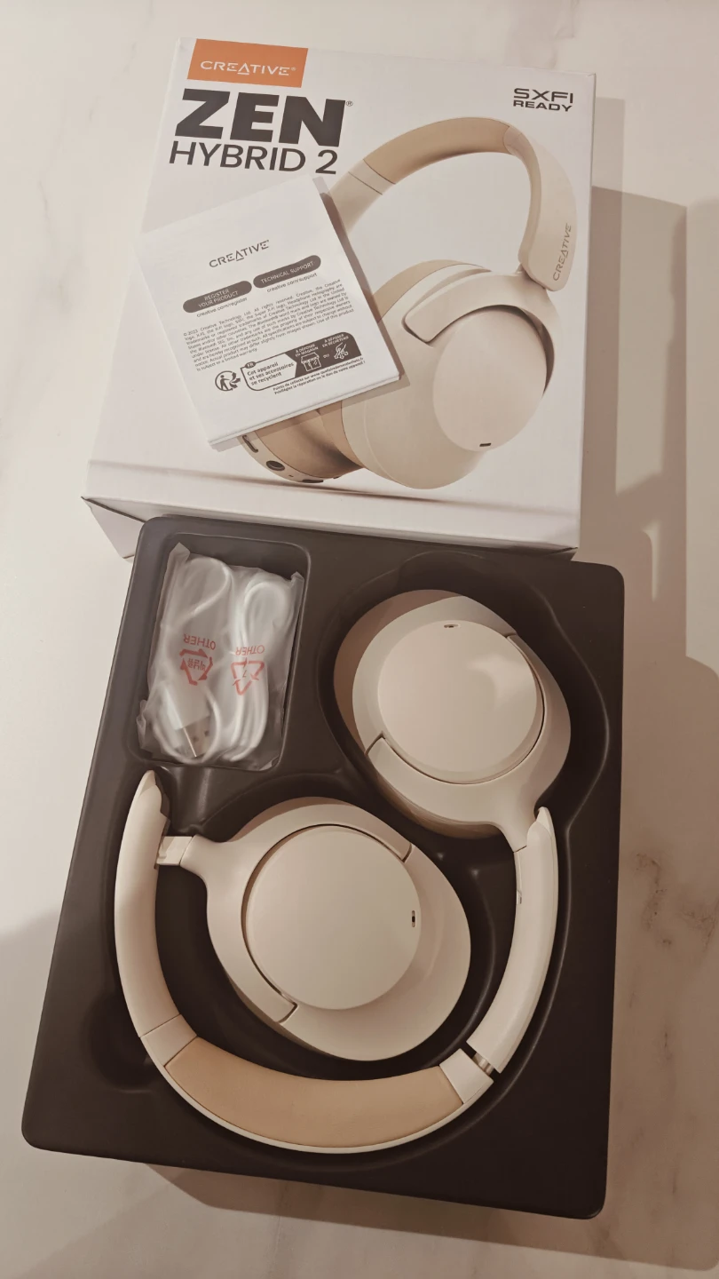 Creative Zen Hybrid 2 Noise Cancelling Headphones - Beige - photo 3
