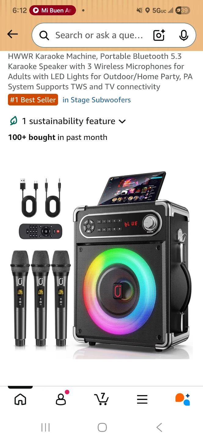 JYX-555-T Portable Bluetooth Karaoke Speaker with 3 Microphones - photo 2