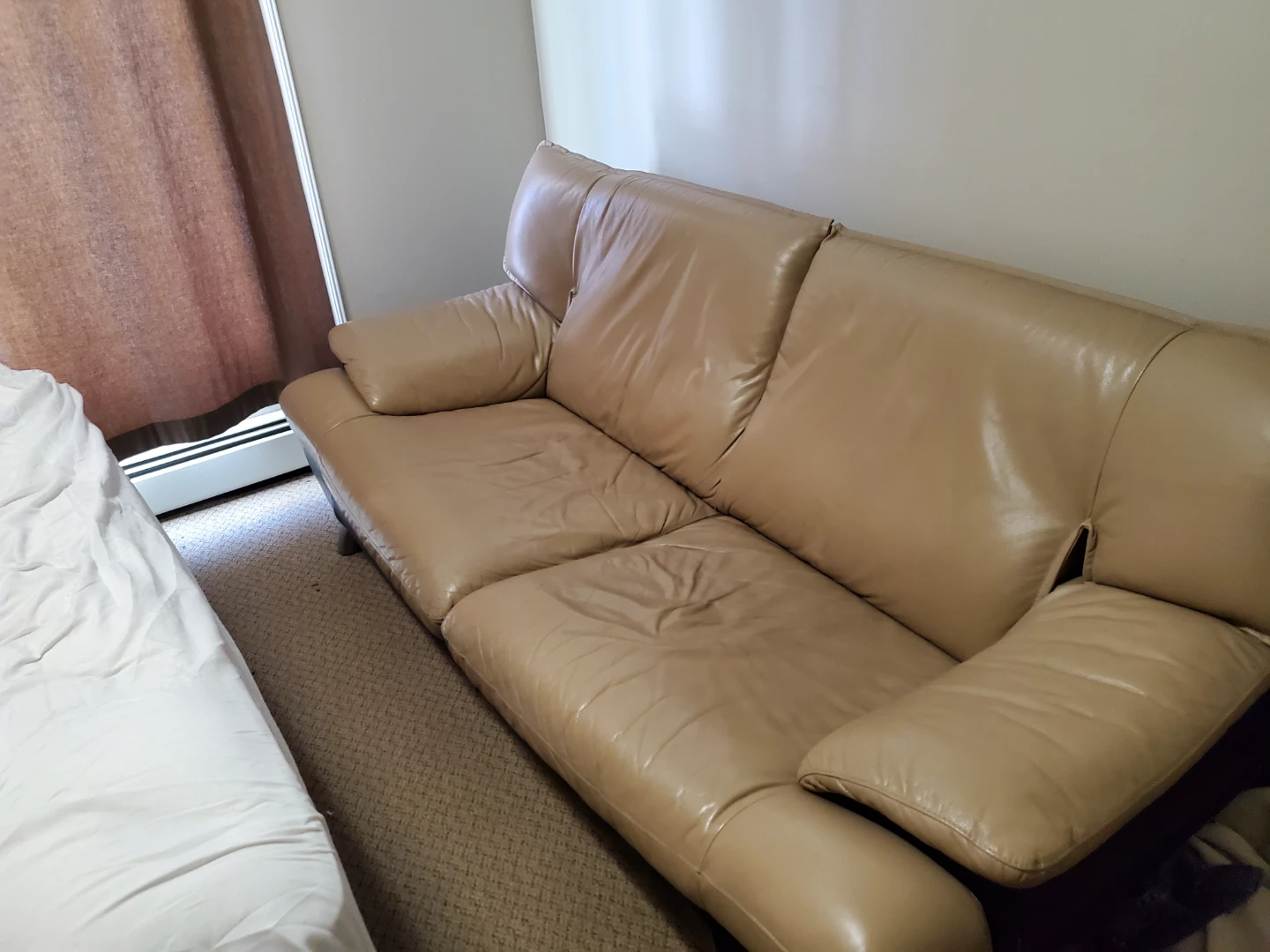 Tan Leather Sofa