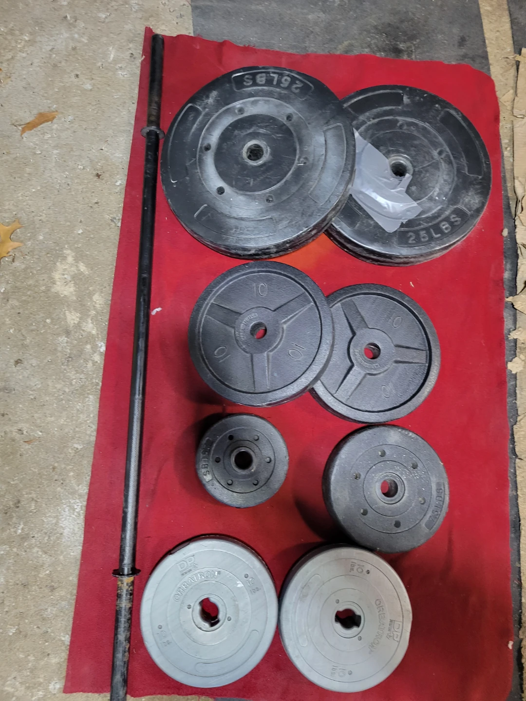 90LBs PLASTIC WEIGHTS 5' BAR - photo 2