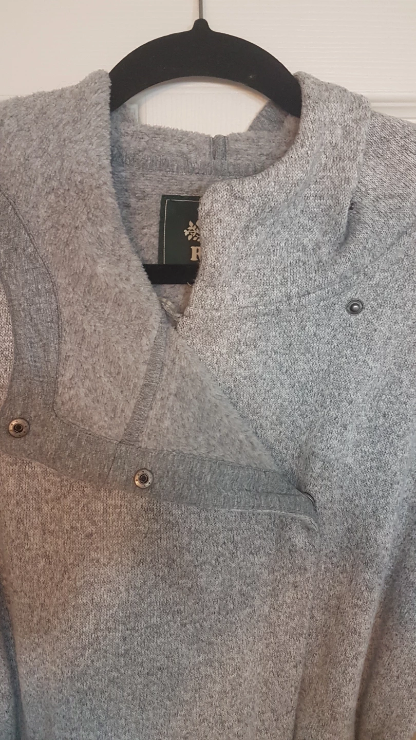 Roots Canada Grey Hooded Wrap Jacket L/G - photo 4