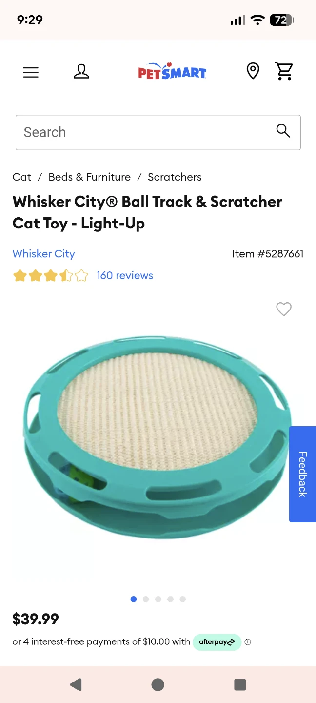 Whisker City Ball Track & Scratcher Cat Toy - photo 2