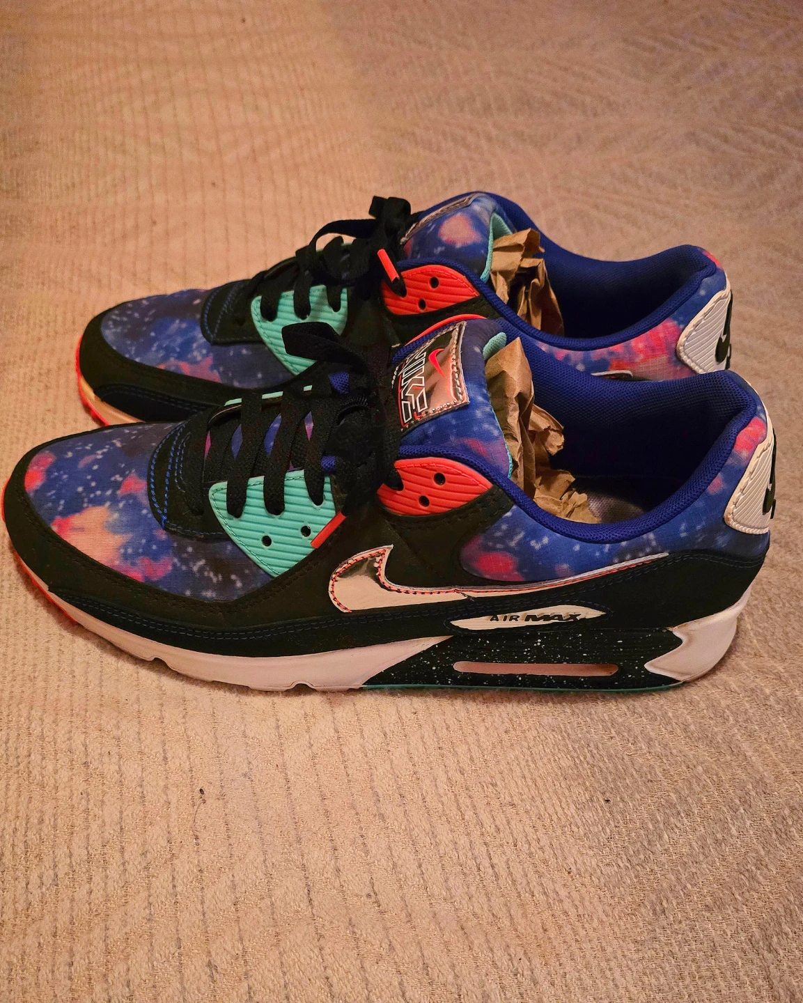 Limited Editiob Nike Air Max 90 "Galaxy" Sneakers. 8/10 Mens 11 - photo 4