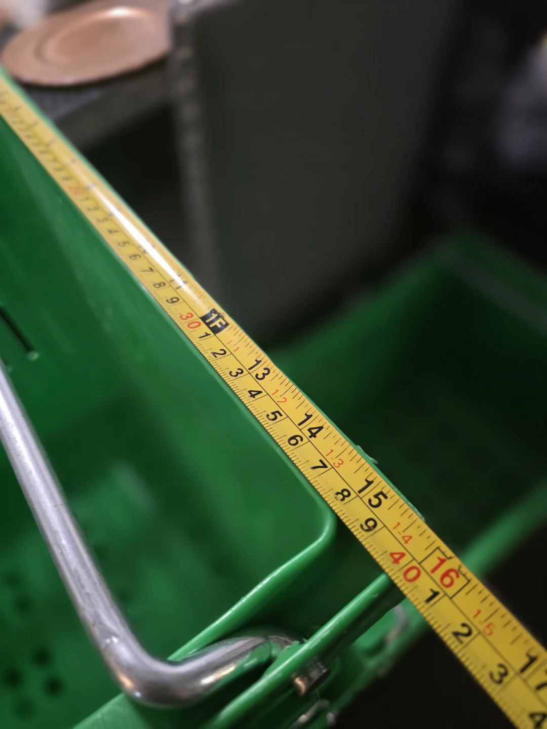 Green Plastic Crates with Metal Handles (Set of 6) - photo 2