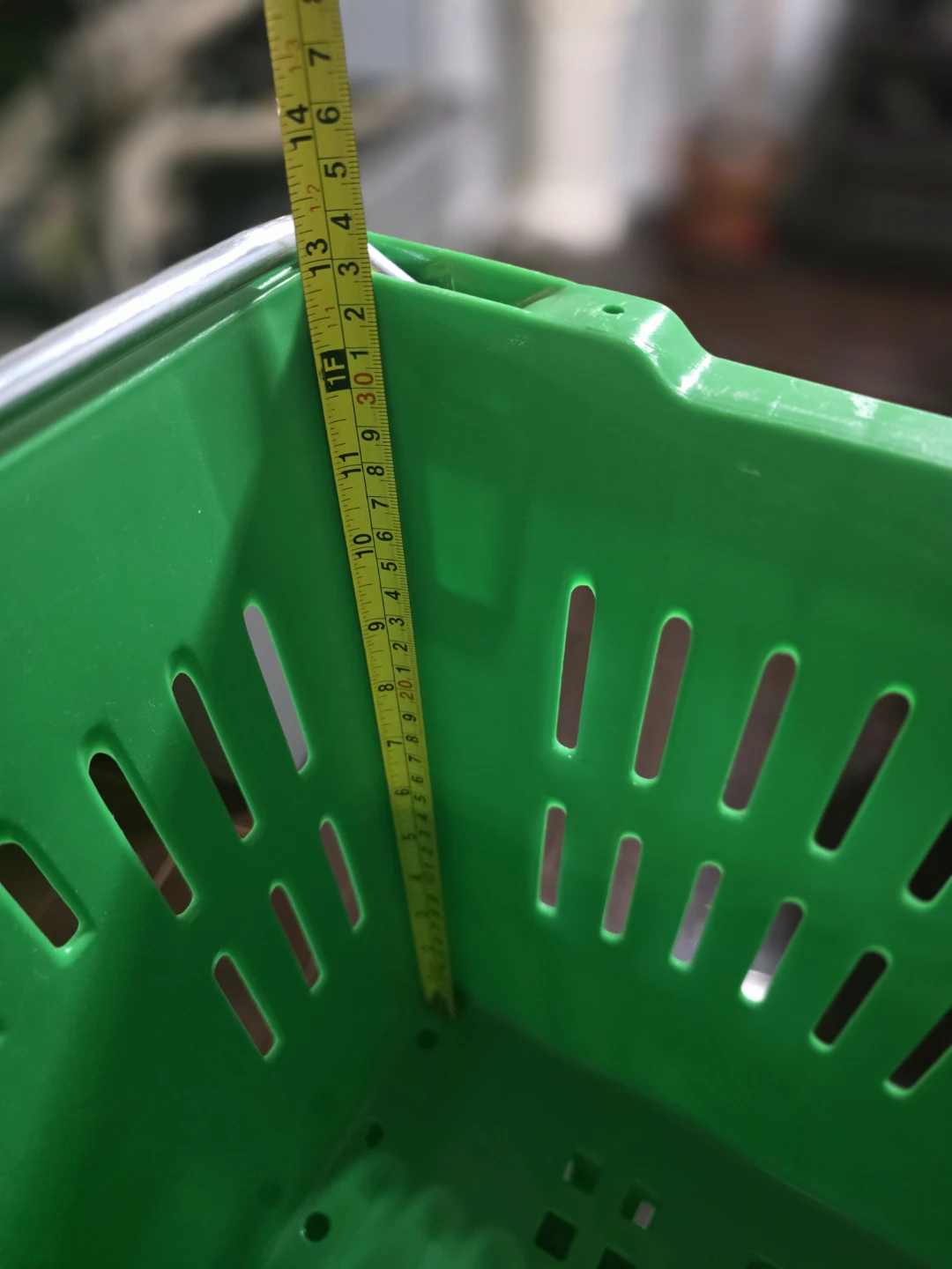 Green Plastic Crates with Metal Handles (Set of 6) - photo 3