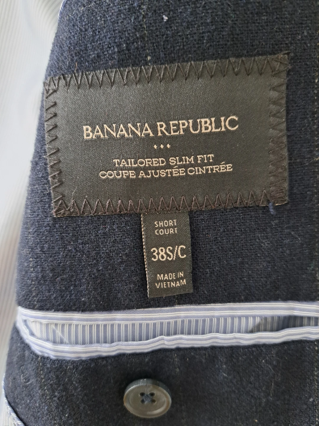 Banana Republic Tailored Slim Fit Blazer - Size 38S/C - photo 2