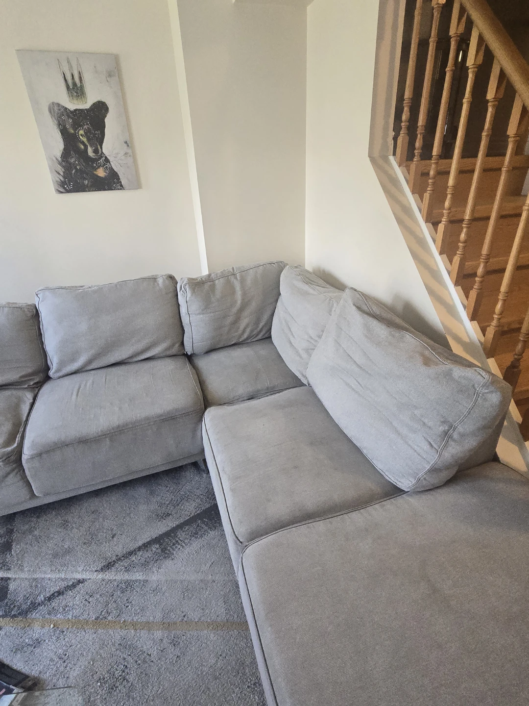 Grey Sectional Sofa - photo 2
