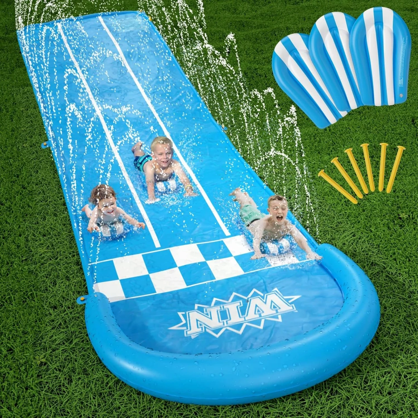NEW 20Ft Heavy Duty Lawn Slip and Water Slide