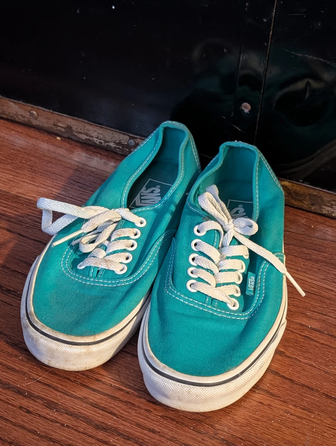 Vans Authentic Teal Canvas Shoes - Men's US 7